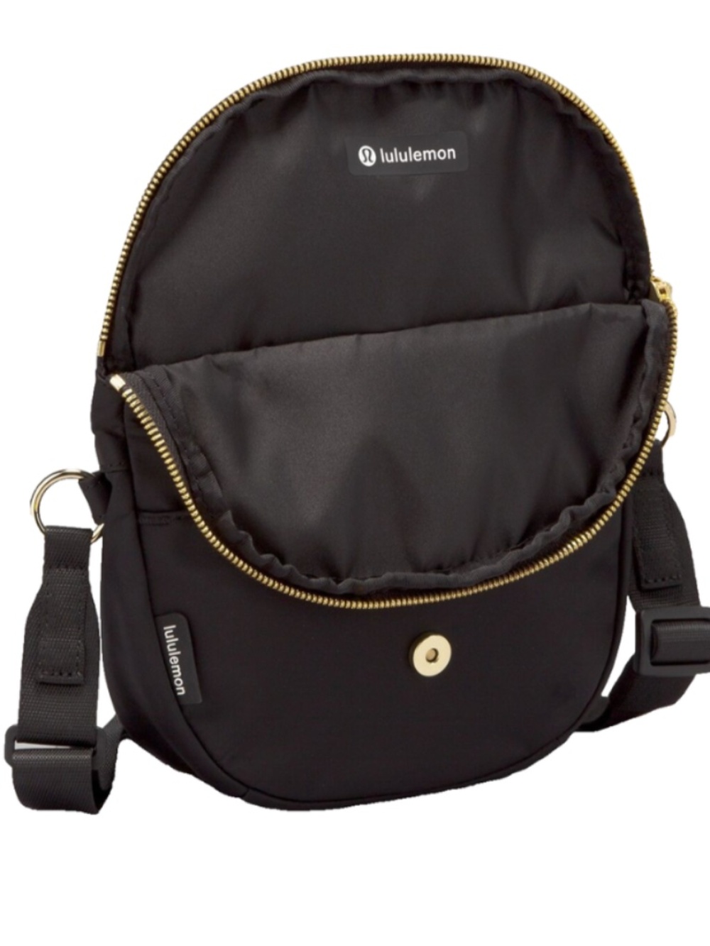 Lululemon All Night Festival Bag 2L Black and Gold Brand New Micro Crossbody Bag